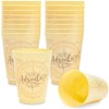 Sparkle and Bash Travel-Themed Plastic Party Cups - Compass Design