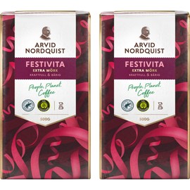 Arvid Nordquist Classic Coffee Extra Dark Roast 2 Packs 17.6oz/500g