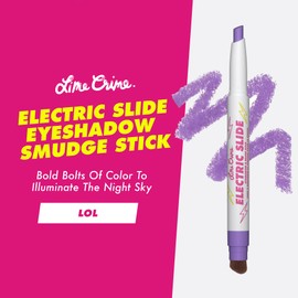 Lime Crime Electric Slide Eyeshadow & Brush Stick, Metalic Lavender,LOL