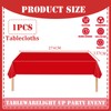 137x274cm Red Plastic Table Cloth Table Cover,Large Red Party Disposable