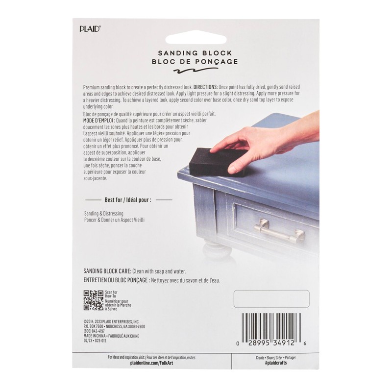 FolkArt Home Decor Sanding Foam Block,