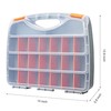 Makitoyo Hardware Storage Box Tools Organizer Container with Handle and