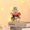 Luminous Christmas Ornament LED Light Emitting Wooden Christmas Decorations Ornaments
