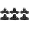 10pcs Pneumatic Tube Fitting Durable PVC Stable Sealing Corrosion Resistance
