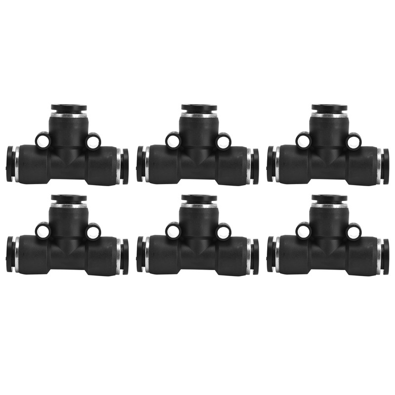 10pcs Pneumatic Tube Fitting Durable PVC Stable Sealing Corrosion Resistance