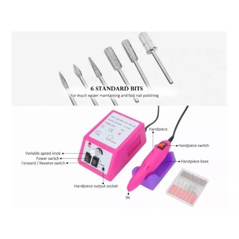Manicure Tool Taladro Pulidor Esmeril De Uñas Acrilicas Profesional 20000r