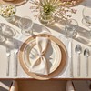 KINGSTONE 40 Pcs Hammered Silverware Set for 8, 18/10 Stainless