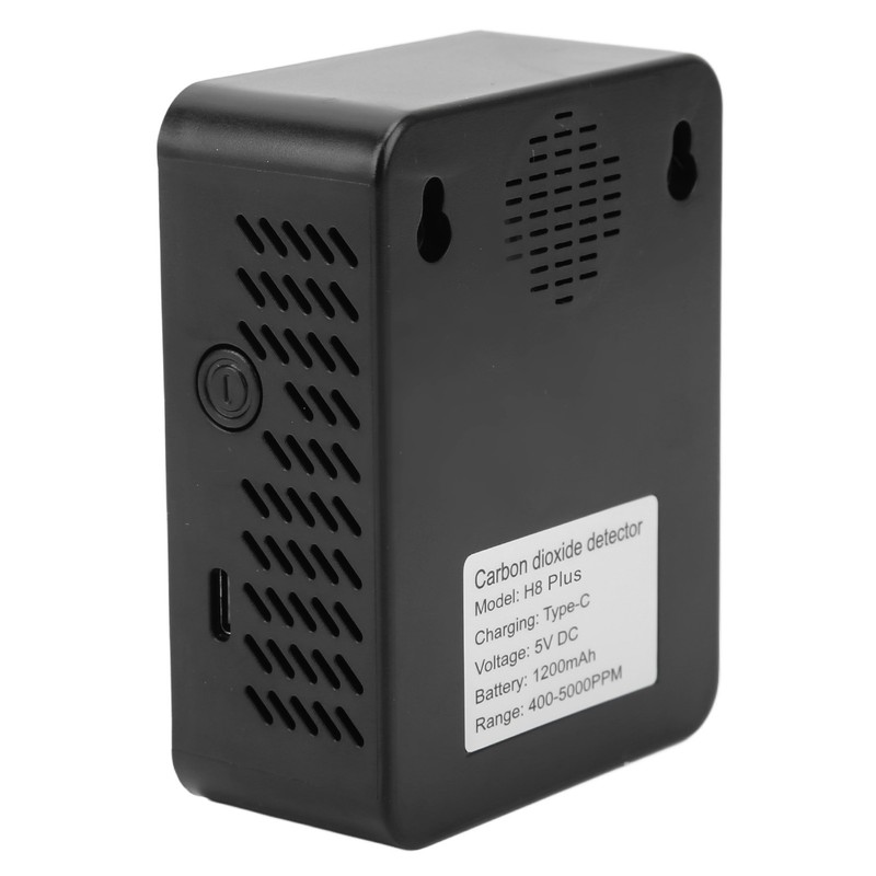 CO2 Detector Air Quality Monitor TVOC Tester USB Charging Thermometer