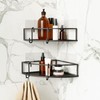 Umbra Cubiko Shower Corner Shelf, Metal Floating Shelves with Adhesive