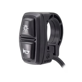 12-72V Universal Ebike Light and Horn Switch 2 in 1 Electric Bike Scooter Light Switch Motorcycle Button 7/8'' Motorcycle Headlights Horn Turn ON/Off Control Switches DK226