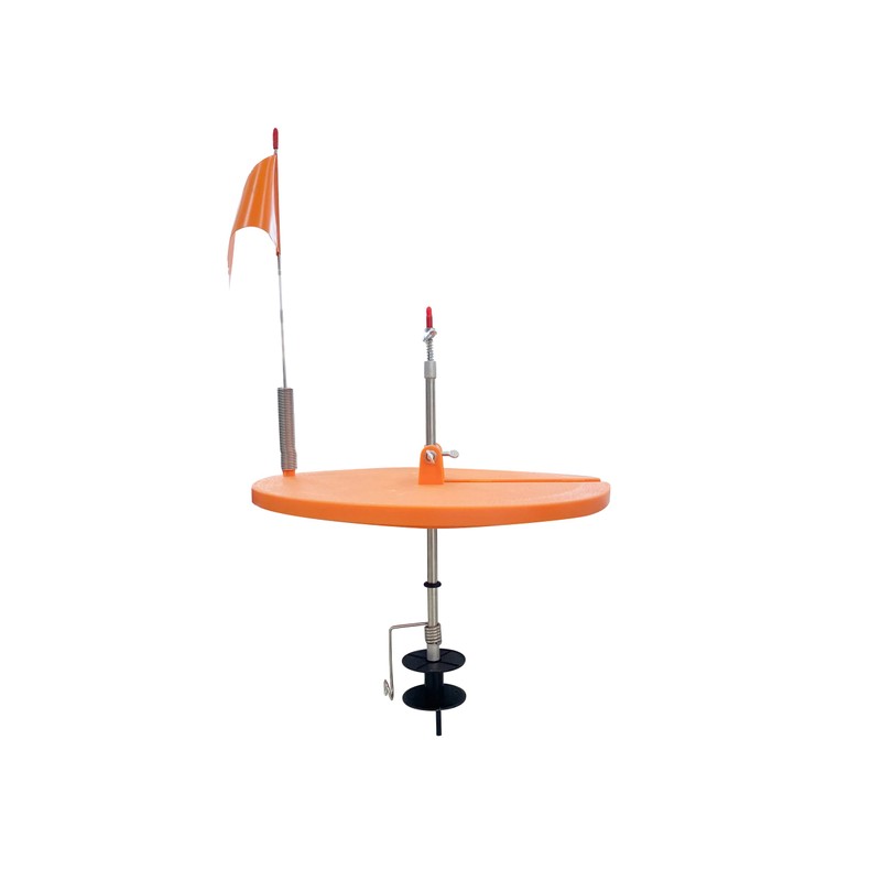 Nordic Legend Aurora Series Round Tip-Up with Orange Pole Flags