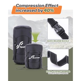 Sportneer Compression Sack, Water Resistant and Ultralight Sleeping Bag, Space Saving Gear for Camping, Hiking, Backpack Indoor and Outdoor, Small