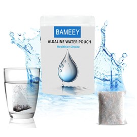 Alkaline Water Filter Pouch,pH Balanced and Ionised Water On-The-Go,Portable water filter Ideal for Hiking,Camping & Travelling,Water Filtration System for Bottles,Jugs&Pitchers,Hard water filter 100L