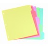 Oxford Binder Dividers Easy-Index, 5 Tabs/Pack, Letter Size, Multicolor