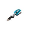 Verbatim Go-Mini optische Travel-Maus, kleine Computermaus mit einziehbarem Kabel, USB-A,