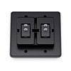 Leisure LED Modern Double SPST On-Off Switch with Bezel, 12-Volt,