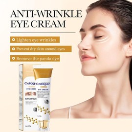 Sale!! Lumineyez Collagen Anti Wrinkle Moisturizing Eye Cream, Instant Firming Anti-Aging Eye Essence, Collagen Anti-Aging Under Eye Serum, Fine Lines Firming De-Puffiness Dark Circles Eye Cream (1PCS) - Color: 1PCS