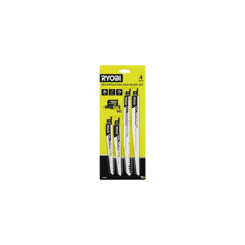 Ryobi 4 Piece Reciprocating Saw Blade Set