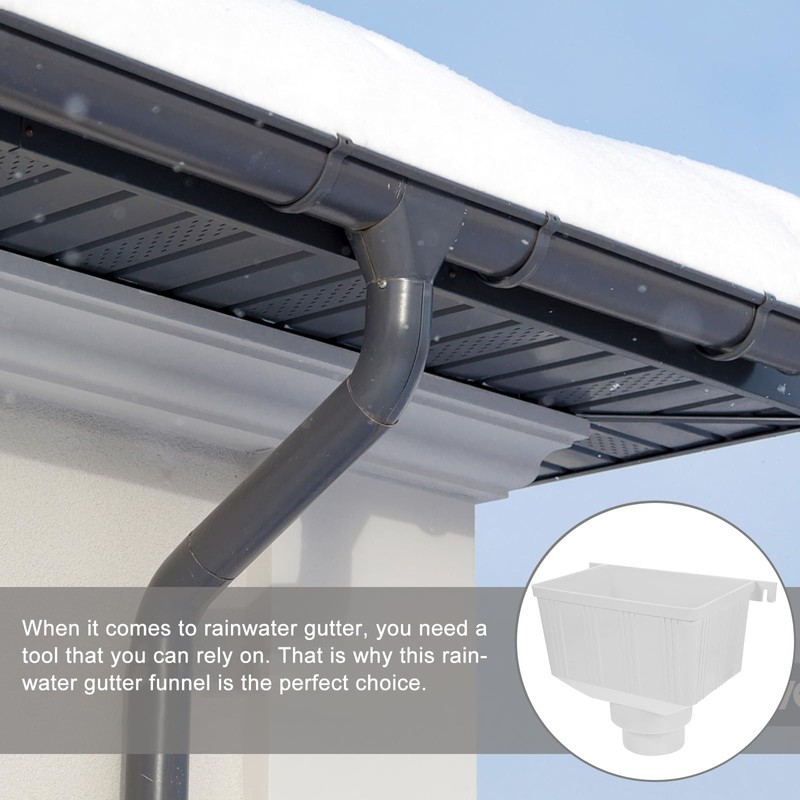 DOITOOL Gutter Downspout Diverter Rainwater Collection System Adapter for Roof