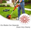 DHinkyoung 100 Pcs Plastic Grass Trimmer Blades for Most Cordless