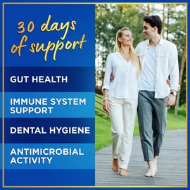 Lactobacillus Salivarius Probiotic - 24bn CFU L Salivarius Dental Probiotics for Teeth and Gums - Bad Breath Treatment for Adults, Immune Support, Digestive Health - 60 Oral Probiotic Capsules