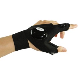 Millya UK Outdoor Fishing Gloves Flashlight Glove Universal LED Night Lighting Gloves Electric Thumb Index Finger
