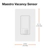 Lutron Maestro Vacancy Motion Sensor Light Switch for Bathroom, Garage,