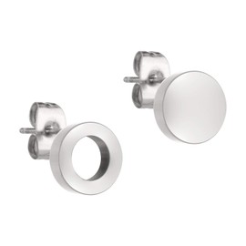 Liebeskind Berlin Ladies’ Stud Earrings, Stainless Steel, Stainless Steel, Silver