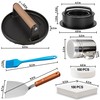 GPYG 7" Cast Iron Smash Burger Press, Hamburger Press Patty