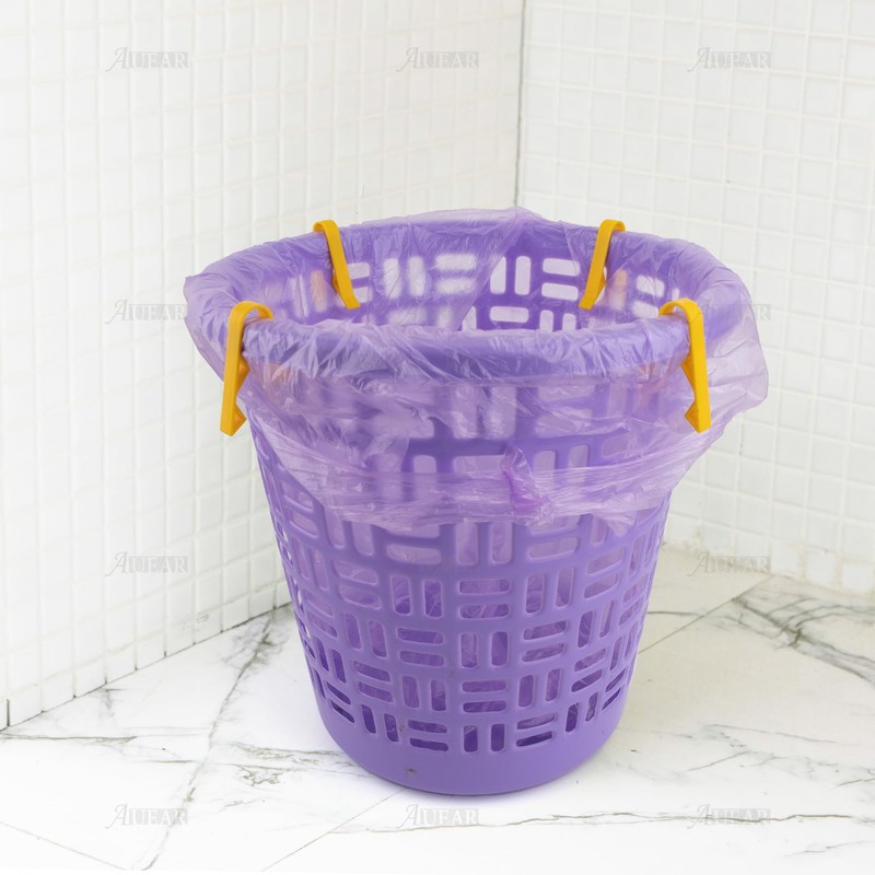 AUEAR, 10 Pack Yellow Plastic Garbage Bin Clip Non-Slip Clips