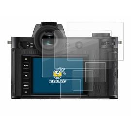 BROTECT Protective Glass for Leica SL2-S (Pack of 3) Protective Film Tempered Glass [Extremely Scratch-Resistant 9H, Anti-Fingerprint, Ultra Transparent]