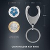 THE MASONIC COLLECTION Forget Me Not Trolley Keychain and Coin