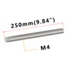 Feelers 304 Stainless Steel M4-0.7 Fully All Threaded Rod, Long