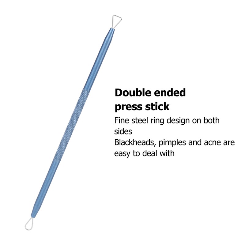 5pcs Blackhead Remover Professional Stainless Blue Acne Needle Tool Set