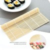 2 Pcs Sushi Mat, 9.5 x 9.5 Inch Natural Sushi