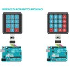 DIYables 3x4 4x4 Membrane Matrix Keypad for Arduino, ESP32, ESP8266,