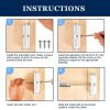 Houlibify Automatic Door Closer Zinc Alloy Safety Spring Door Closer