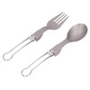 Camping Cutlery Set Camping Foldable Spoon Fork Portable Travel Tableware