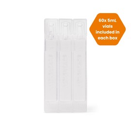 Tangible Fill Saline Solution for Scleral & Rigid Gas Permeable Contact Lenses, Single-Use, 5mL (Pack of 60)