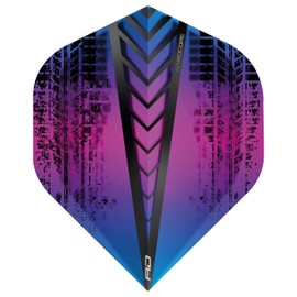 Hardcore Radical Rainbow Extra Thick Standard Dart Flights - 4 Sets Per Pack (12 Dart Flights in Total)