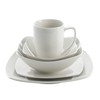 Gibson Home Zen Buffetware 39 Piece Dinnerware Set , White