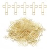120PCS Gold Cross Paper Clips Bulk, Cross Paper Clips for