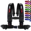1pc 4 Point Harness for Bucket Seat, Push Release, 10