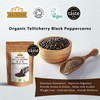 Ausha Organic Tellicherry Black Peppercorns 500g Whole | 2**Star GREAT