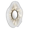 Zuo Modern Comet Round Mirror Black & Gold