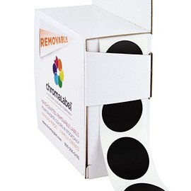 ChromaLabel 1 Inch Round Removable Color-Code Dot Stickers, 1000 per Dispenser Box, Rose