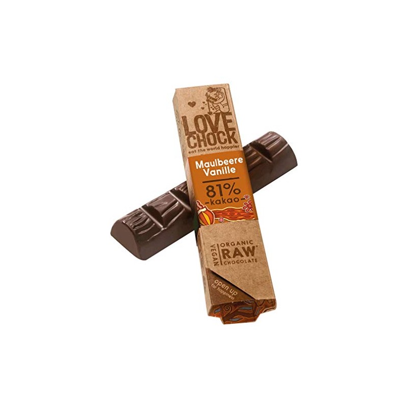 lovechock Bio Lovechock Riegel Maulbeere-Vanille, 40 g