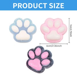 3 Pcs Taba Squishy Paw,Squishies,Fufu Cat Stuff for Girls,Taboo Big Fidget Toys,Soft and Stress Relieving,Cute Animals Relief,Funny Novelty for Birthday Party Gifts,Squeezing and Releasing Pressure