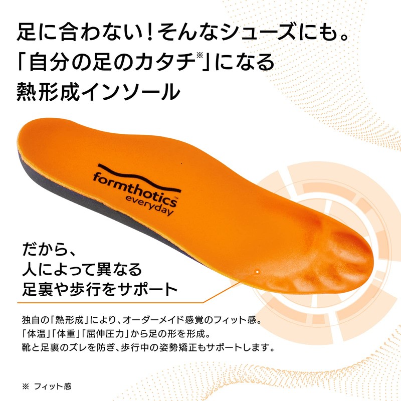 Formthotics Formthotics Everyday Insole Workfit XL Orange/Charcoal
