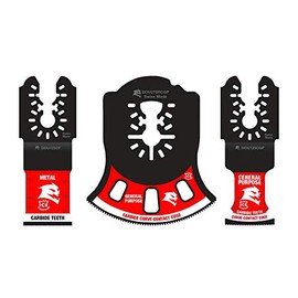 Diablo by Freud DOU3CS 3 pc Universal Fit Carbide Oscillating Blade Set (3-Piece)